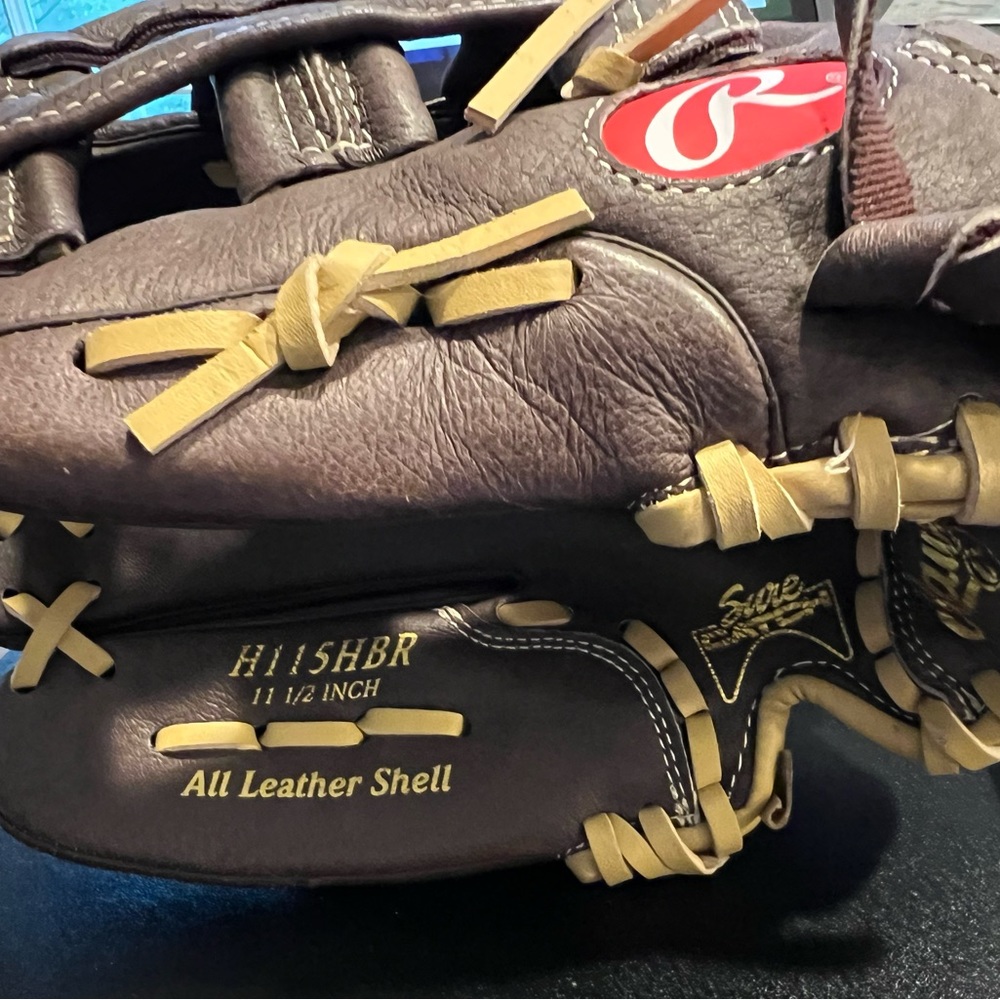 RAWLINGS and ADIDAS youth baseball glove for a lefty